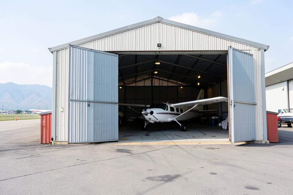 Airplane hangars project example