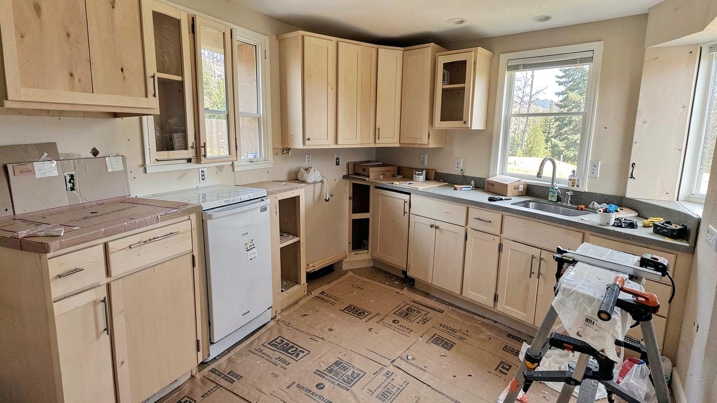 Kitchen remodel in progress